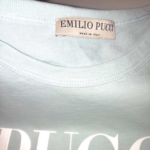 Sz XS Pucci Pisces Fish Logo Print Cotton T-Shirt - Picture 11 of 14